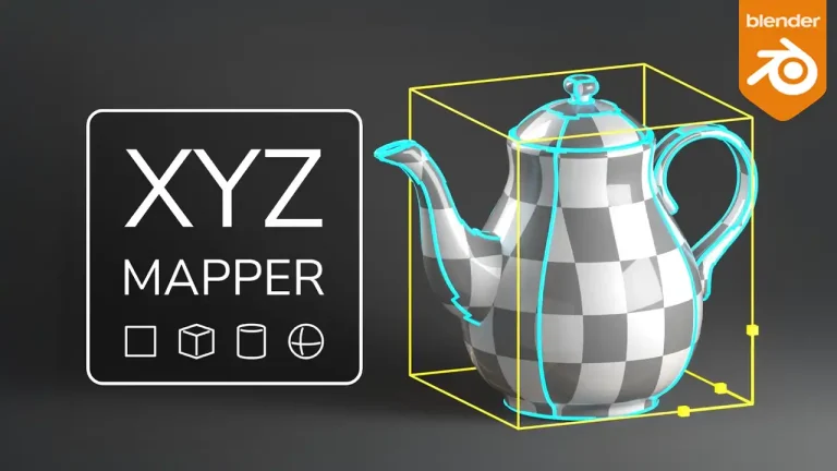 ビューポートで直感的に調整可能なBlender用お手軽UVマッピングツール『Xyz Mapper』