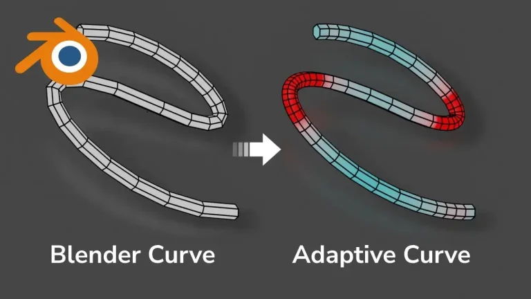 カーブの曲がり具合や角度に応じて滑らかなジオメトリを生成できる無料のBlender用ツール「Adaptive Curve」