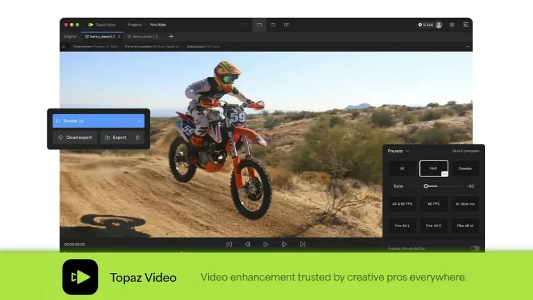 Topaz Video v1.0 がリリース！新モデル Starlight Sharp & Nyx XL 、ライブフレームプレビューの追加など