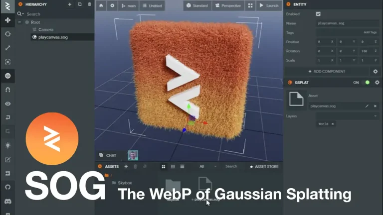 PlayCanvas、3Dガウシアンスプラットの新しい圧縮フォーマット「SOG」とそのオープンソース化を発表