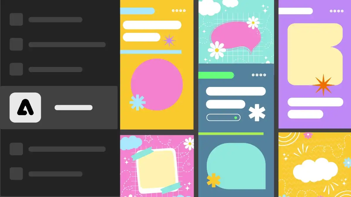 Photoshop ホーム画面から Adobe Express テンプレートにアクセス
