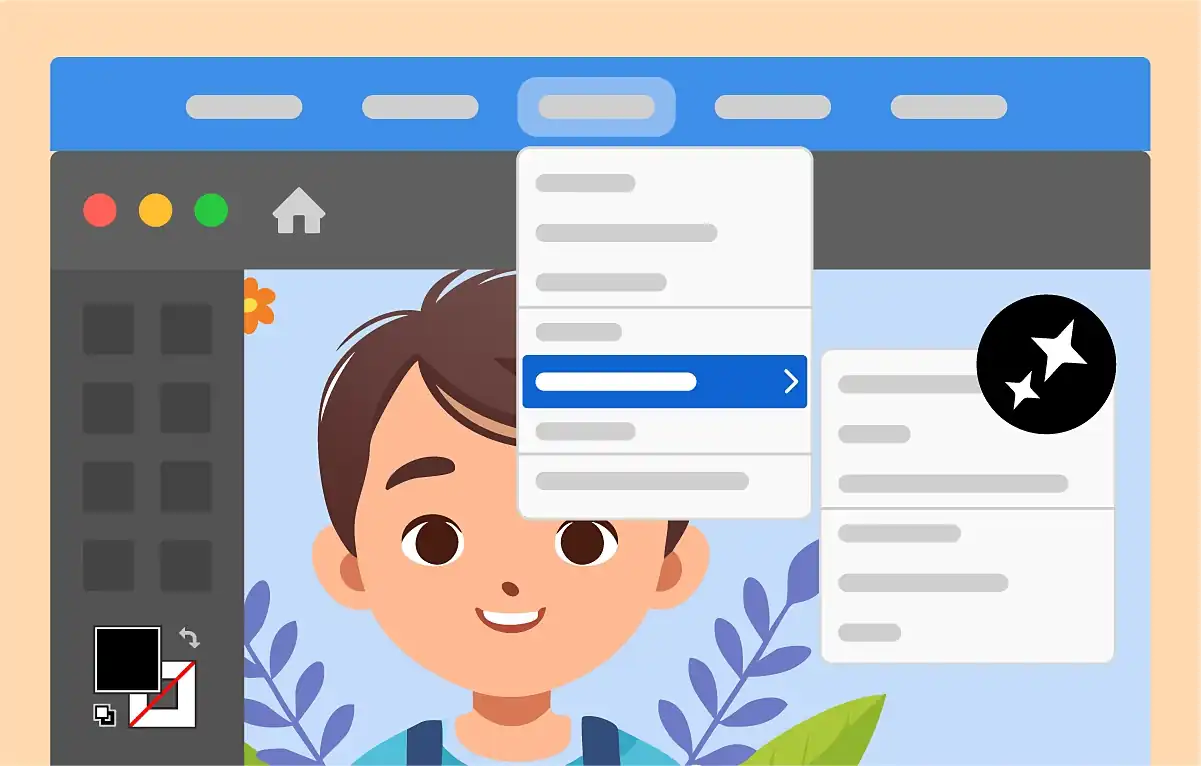 統合された生成AIメニュー