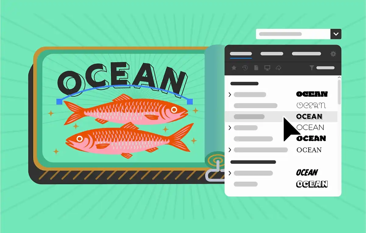 強化されたフォントブラウザーのインターフェース