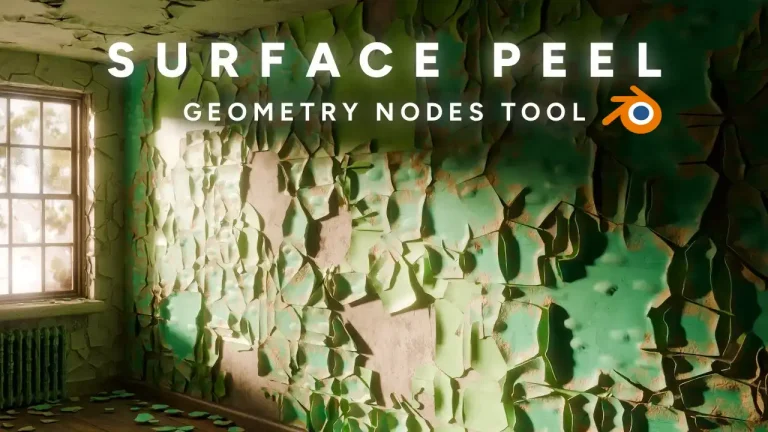 塗装の剥がれたようなダメージ表現を追加することができるBlenderアドオン「Surface Peel」