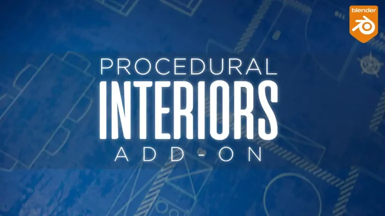 Blenderでプロシージャルな室内空間を構築できるアドオン -「Procedural Interiors」