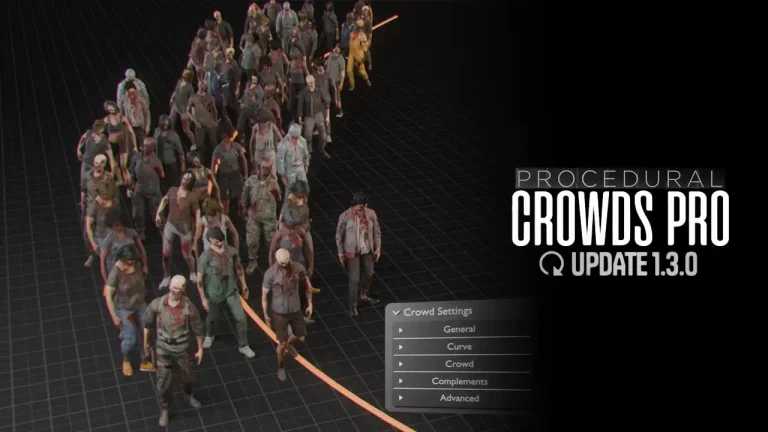 Procedural Crowds Pro v1.3がリリース！カスタムパックツールの導入と新群衆タイプが追加