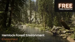 ［〆切2026年03月31日］期間限定でUnreal Engine用の高品質な森のアセットパック「Hemlock Forest」が無料公開！