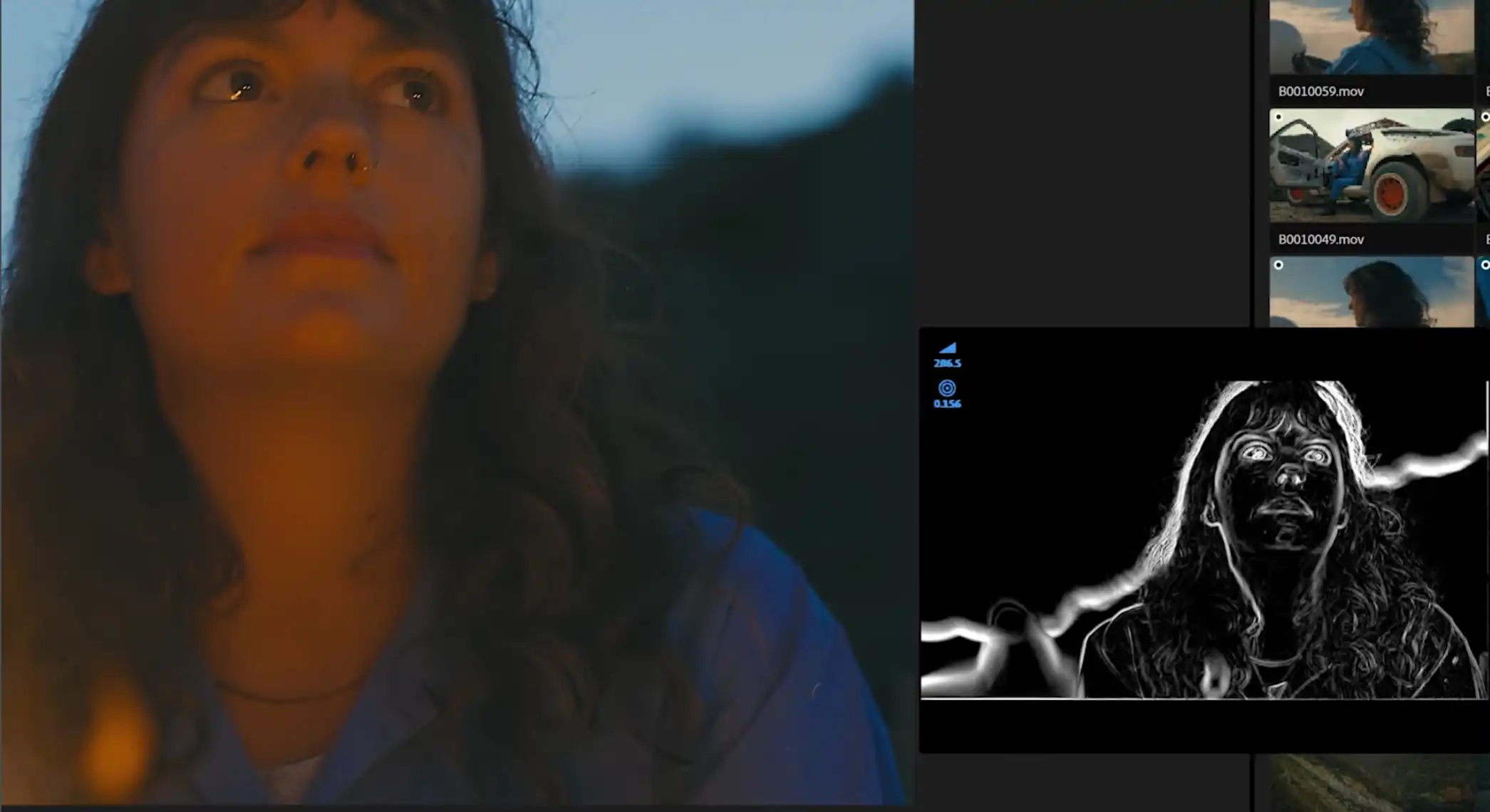 シャープネスとテクスチャの可視化