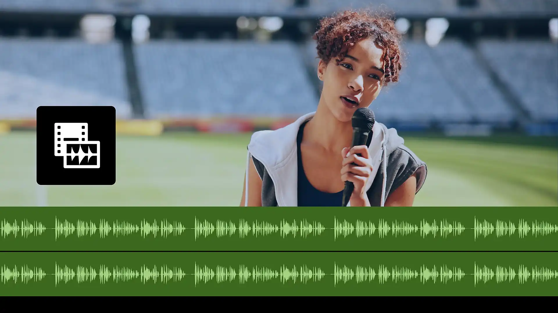 ソースモニターでの波形表示