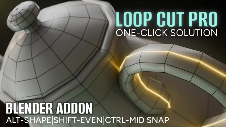ループカットの手間を大幅カット！Blenderのモデリングを効率化する「Loop Cut Pro」