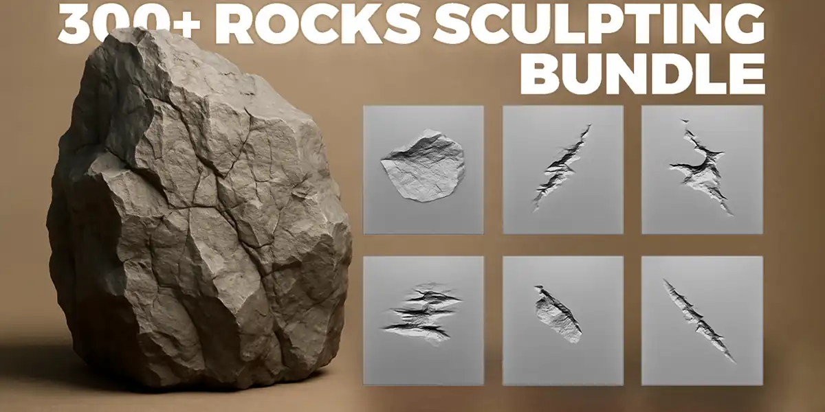 Rock Alpha Brushes
