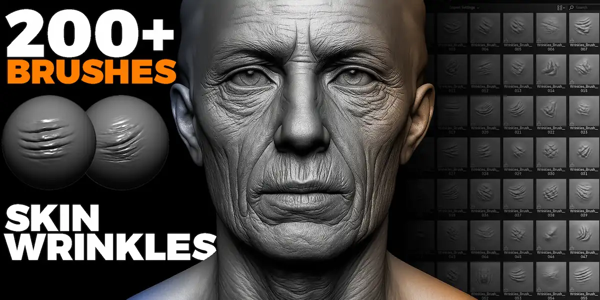 Skin Wrinkles Sculpting Brushes