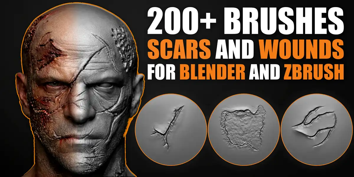 Wounds & Scars Sculpting Brushes